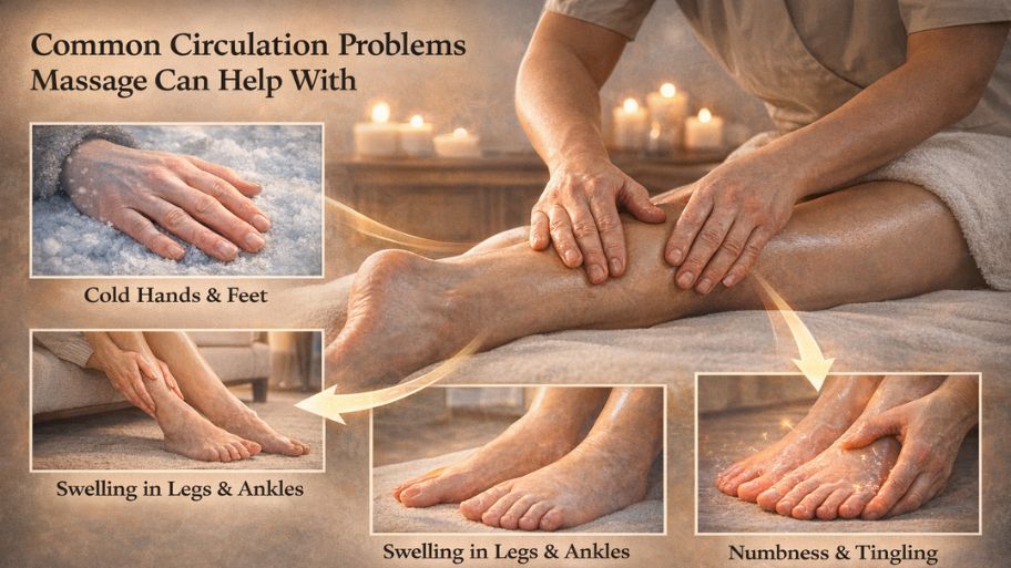Common circulation issues improved by massage