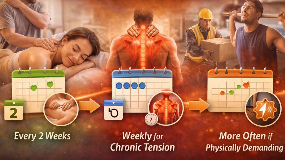 Frequency of get a massage for muscle tension