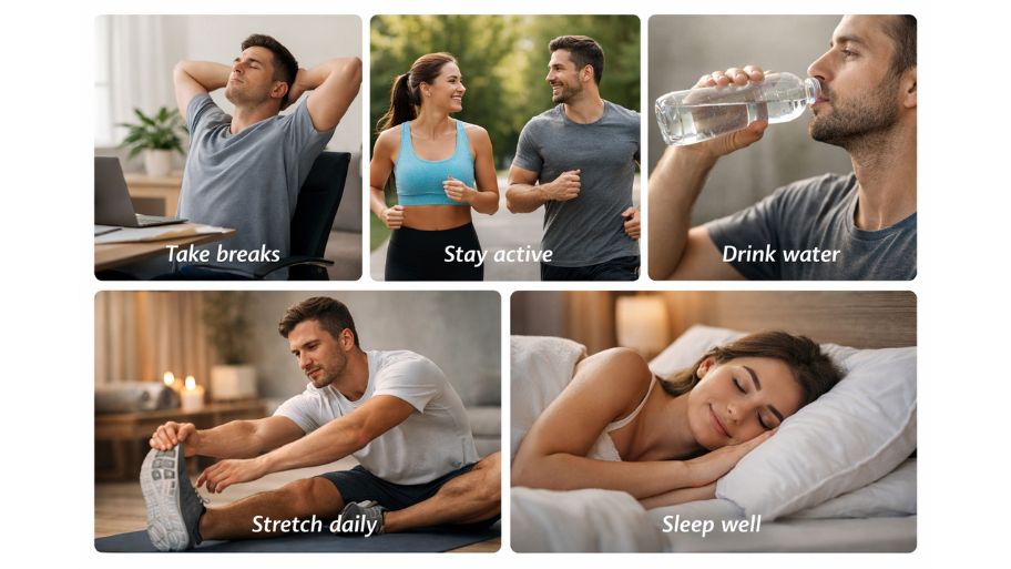 Lifestyle tips to prevent muscle tension