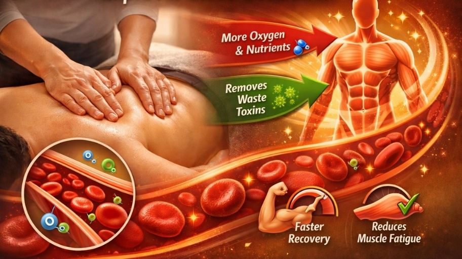 Massage help to improves blood circulation