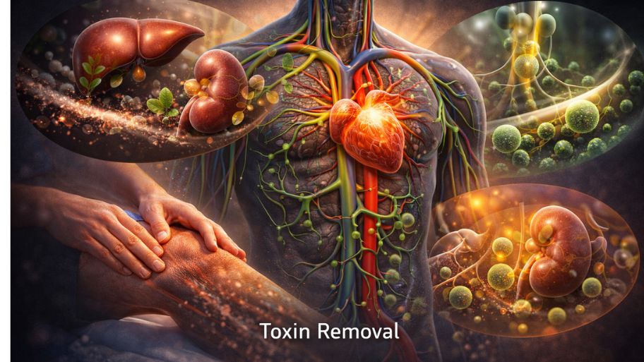 Massage supports the removal of toxins from the body