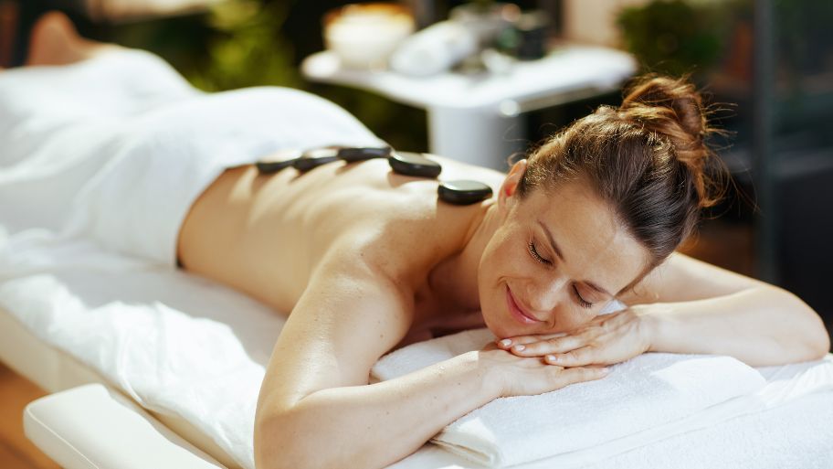 Full body hot stone massage and the art of deep relaxation Provides consistent warmth across the body