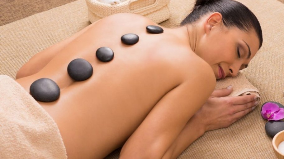 Everything you need to know about hot stone massage for muscle knots As the warmed stones are applied to the body, blood vessels may naturally expand, allowing circulation to improve