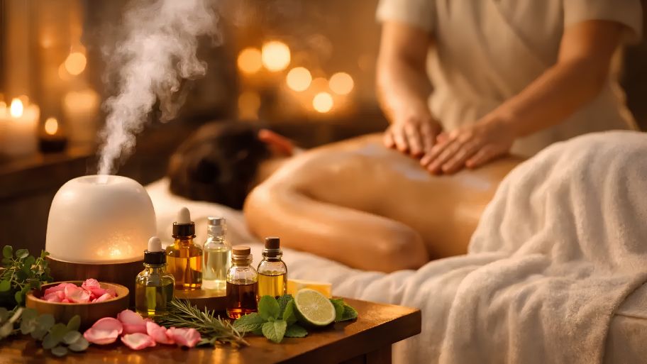 What is aromatherapy hot stone massage?