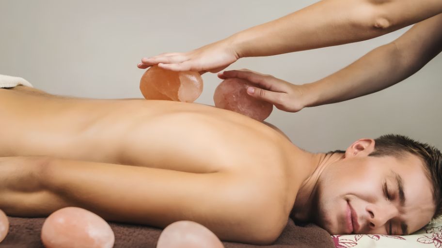 Himalayan salt stones warmth with a unique spa experience