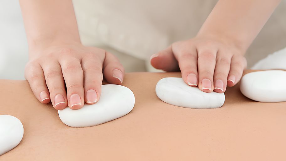 Marble stones the cooling partner in contrast treatments